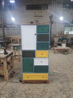 Tủ gỗ vintage TG67-06-22