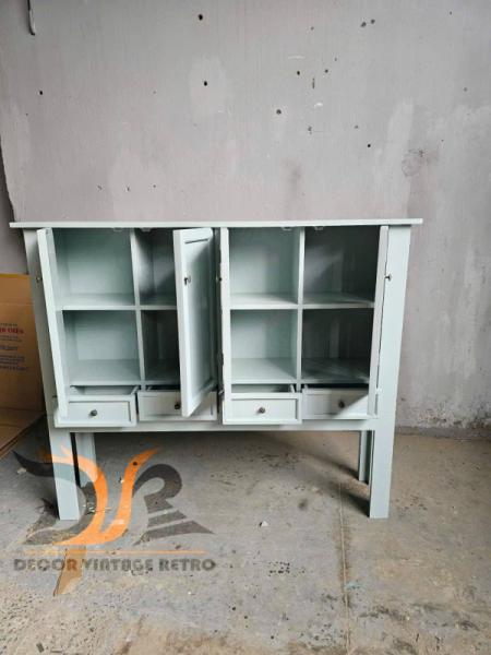 Tủ gỗ vintage Xanh 02-04-25 - Hình mô tả 2