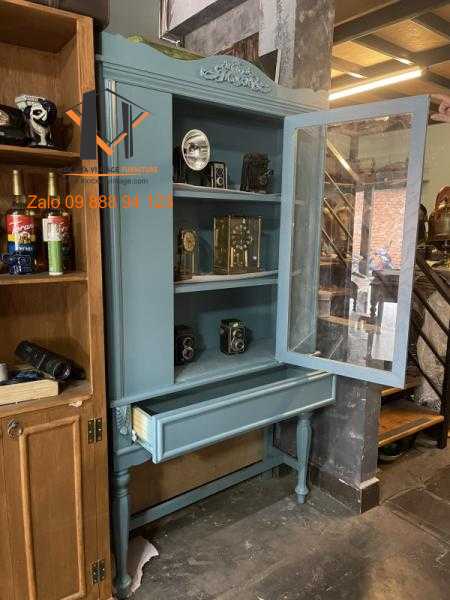 Tủ gỗ Xanh Da Trời TG49-07-22 - Hình mô tả 1
