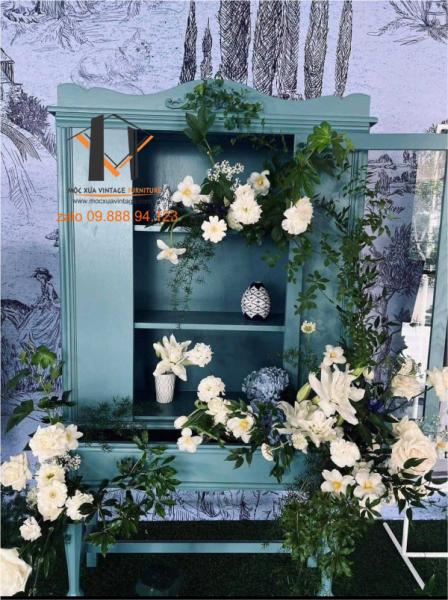 Tủ gỗ Xanh Da Trời TG49-07-22 - Hình mô tả 2
