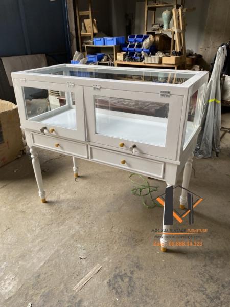 Tủ kính trưng bày vintage TK 11-12-23 - Hình mô tả 1
