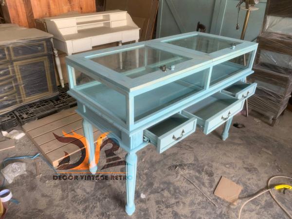 Tủ kính trưng bày vintage TK 53-01-25 - Hình mô tả 2